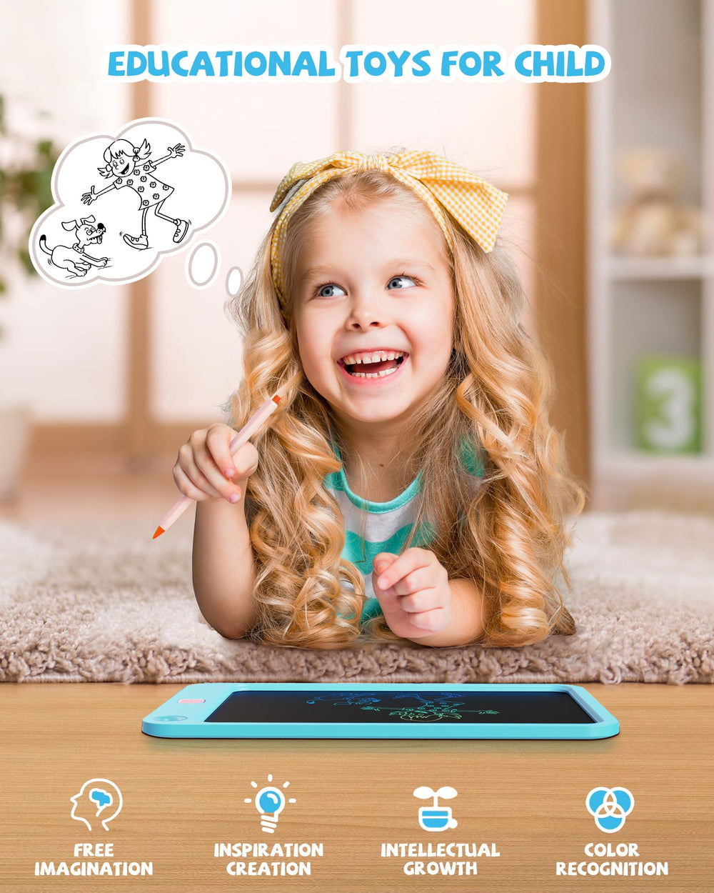 Kikapabi one-click clear button makes erasing quick and simple.
