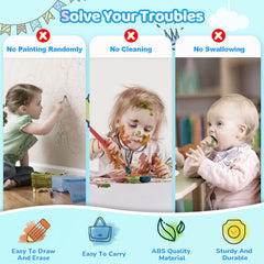 Kikidex doodle board mint blue eraser knob for quick cleanups