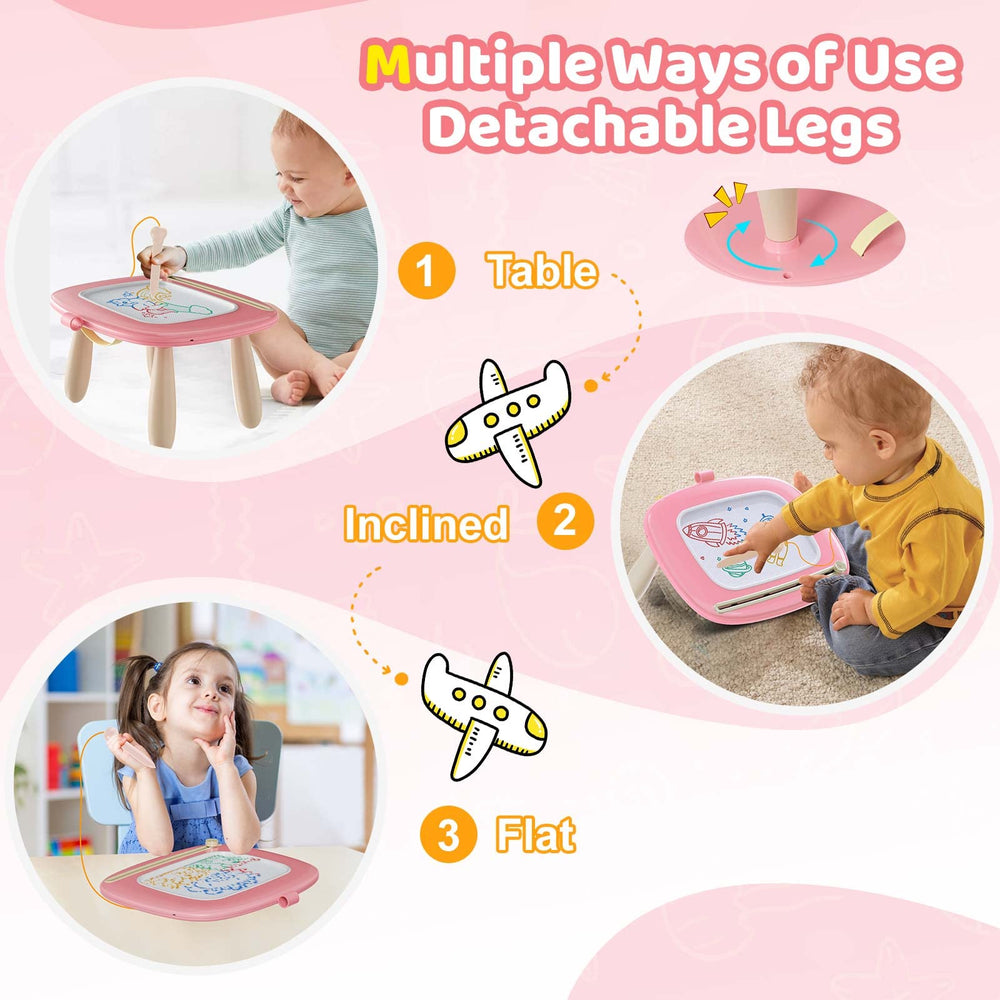 Kikidex soft-pink color board suits toddlers who love bright, friendly colors.