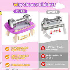 Kikidex purple drawing board side view showing stable build for creative play