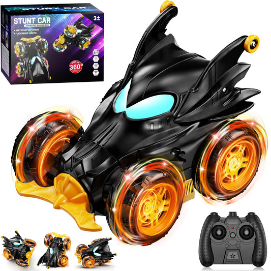 Kikikid Bat RC car front view with bright lights for captivating play
