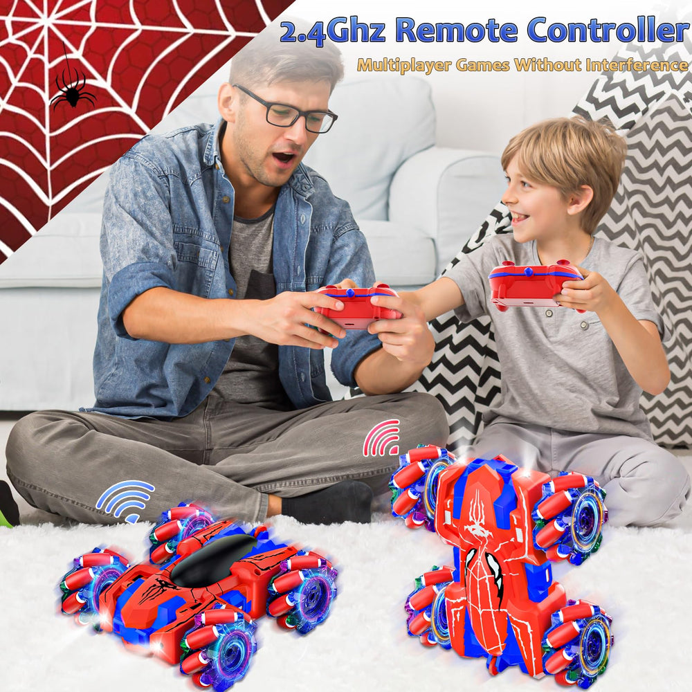 Kikikid Spider RC car on different terrains for versatile play