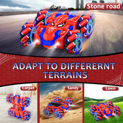Kikikid Spider RC car rear angle highlighting double-sided driving