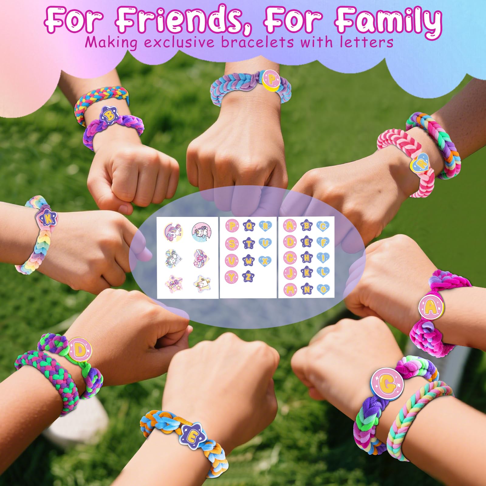 Kikikid stickers and charms for personalized names and tokens.