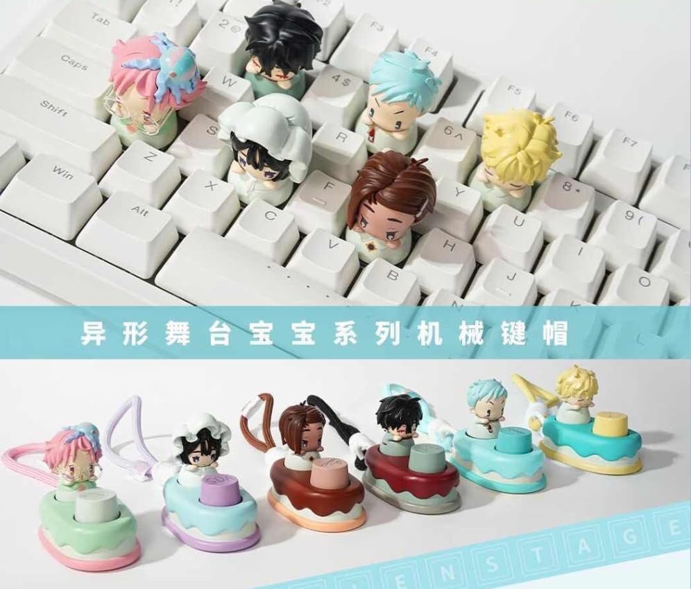 KILA MILA anime alien stage baby figure side view, compact display option.