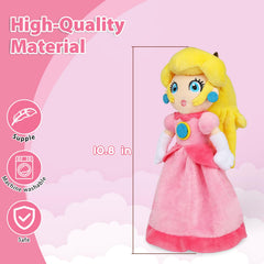 KILATIVE Princess Peach plush close-up face with embroidered features for charm.