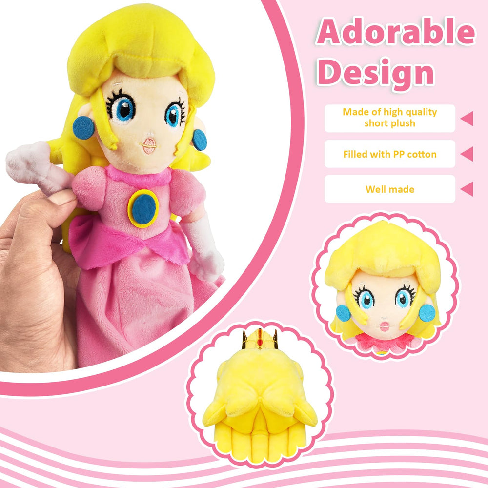 KILATIVE Princess Peach plush toy packaged as a gift-ready item.