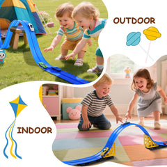 Kimdog kids explore hallway layouts, turning any room into a race arena