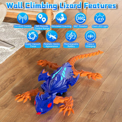Kimdog gecko with glowing LED eyes for low-light play