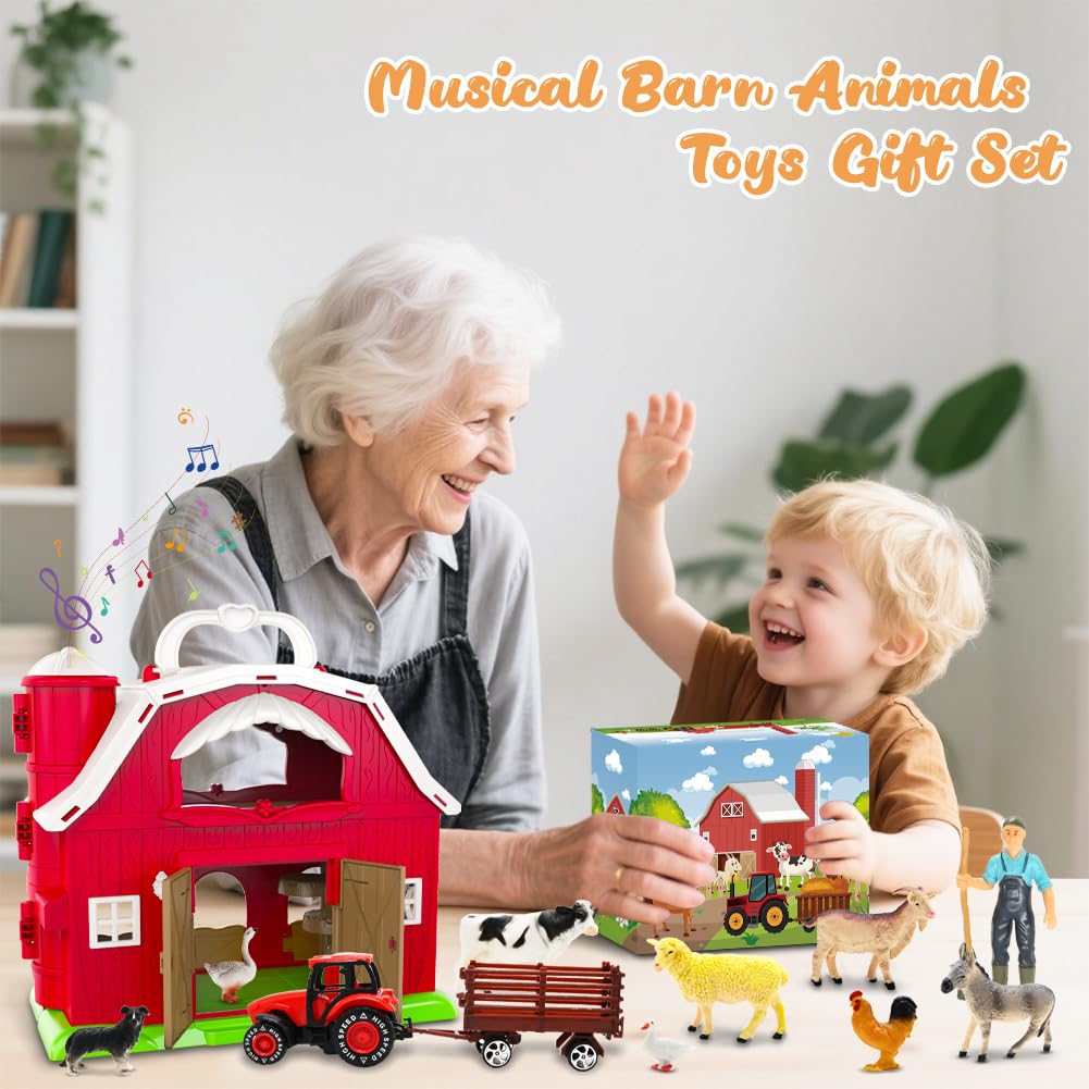 Kimicare 7-piece animal set in vibrant colors for early learning