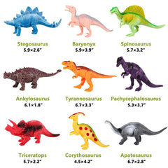 Kimicare dinosaur toys STEM-friendly set supports vocabulary and fine-motor skills.