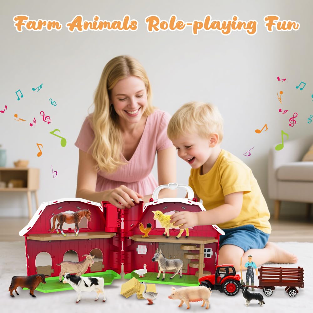Kimicare seven farm animals provide colorful vocabulary prompts