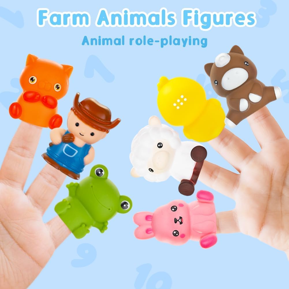 Kimicare farmer finger puppet for guided role-play and language practice
