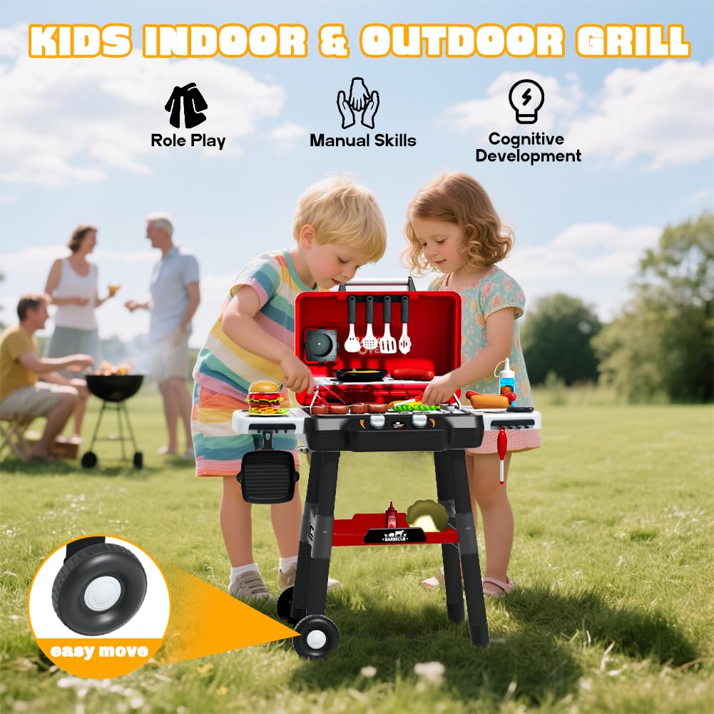 Kimicare Kids Grill Playset designed for indoor and outdoor pretend play.