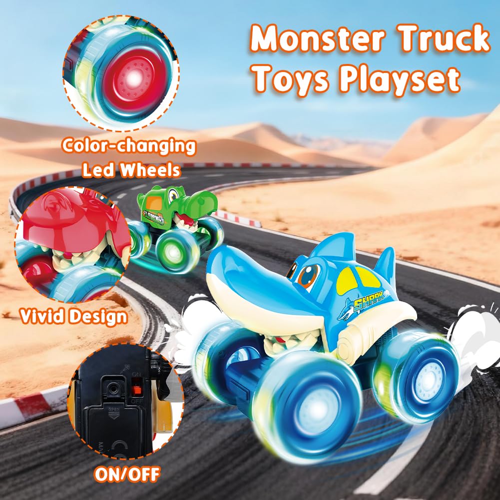 Kimicare blue shark monster truck in bold color for active play