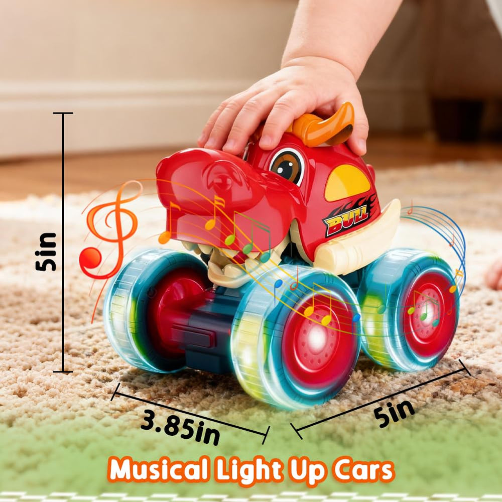 Kimicare green crocodile monster truck with tactile animal theme fun