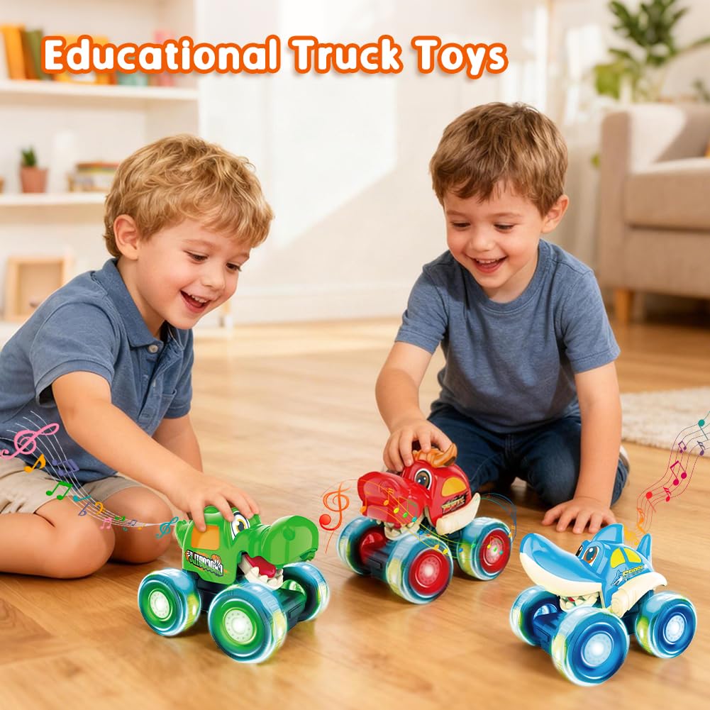 Kimicare monster truck with movable mouths adds interactive storytelling play