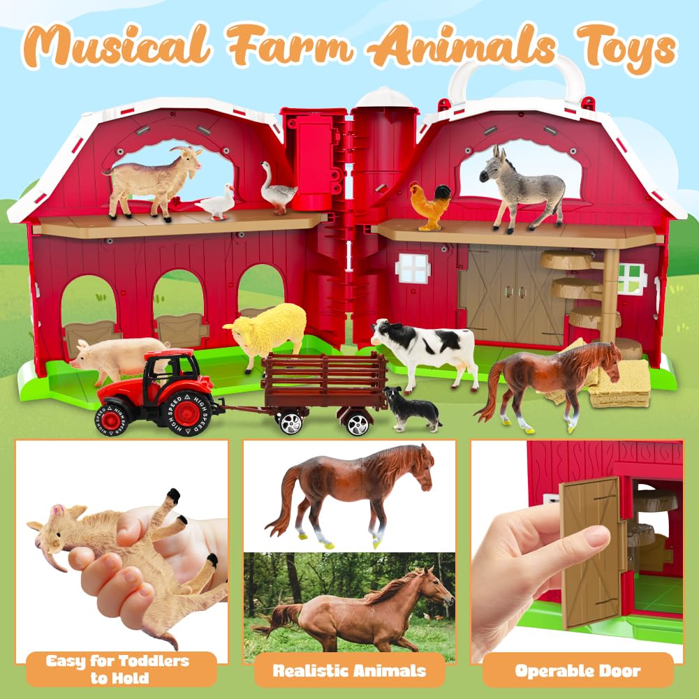 Kimicare tractor included for moving farm scenes