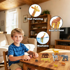 Kimicare zoo lion figure – large grip toy for toddlers’ storytelling.
