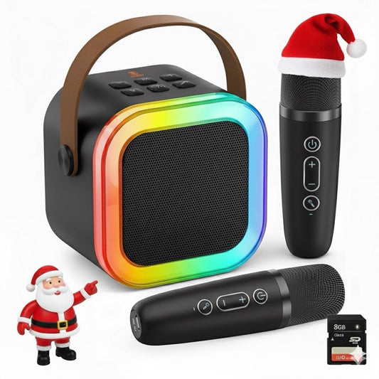 KimLamPro Kids Karaoke Machine front view for easy home entertainment and travel use