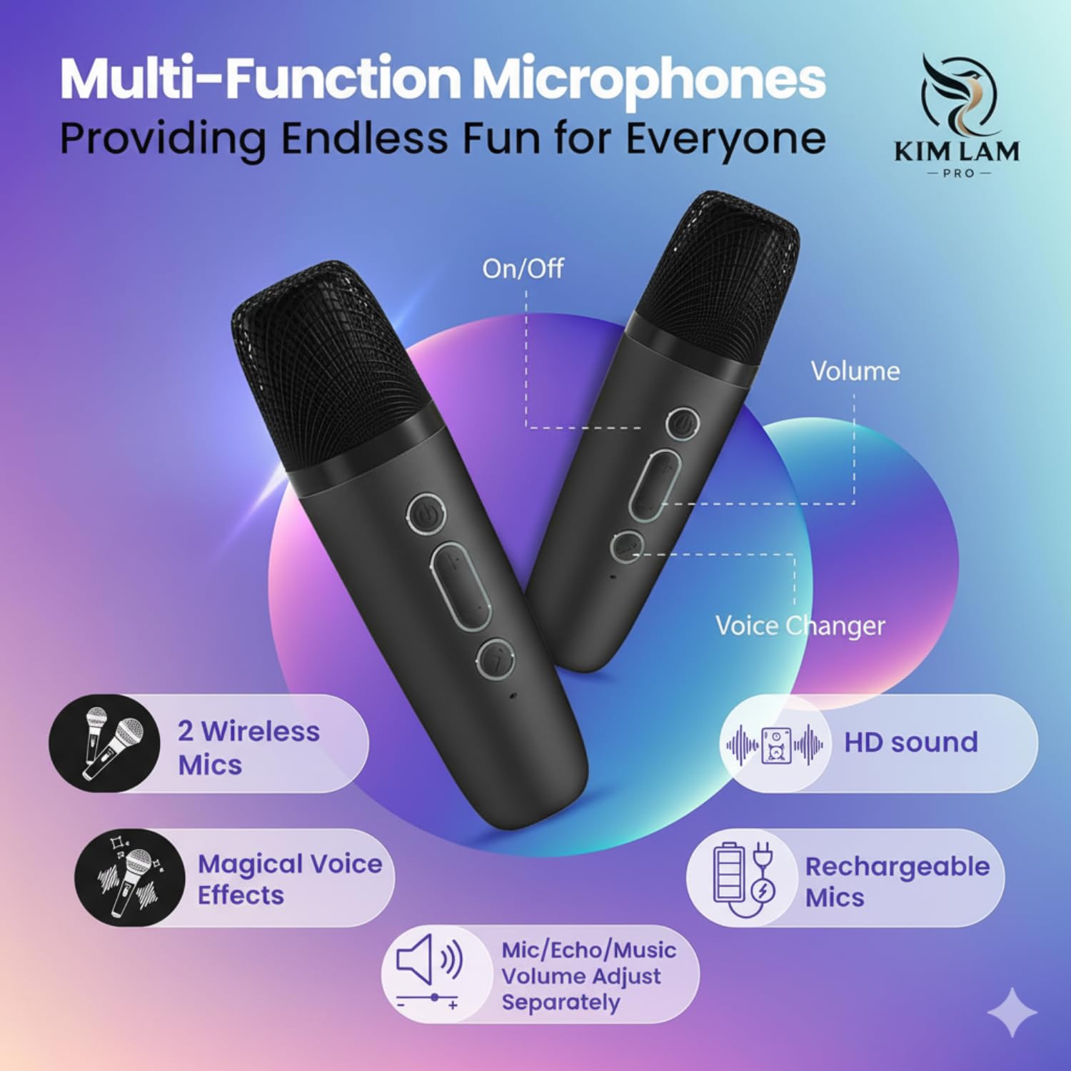 KimLamPro LED light show enhancing performances with beat-synced colors
