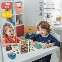 Kimo mini shopping cart playset shopping baskets enable easy pretend shopping.