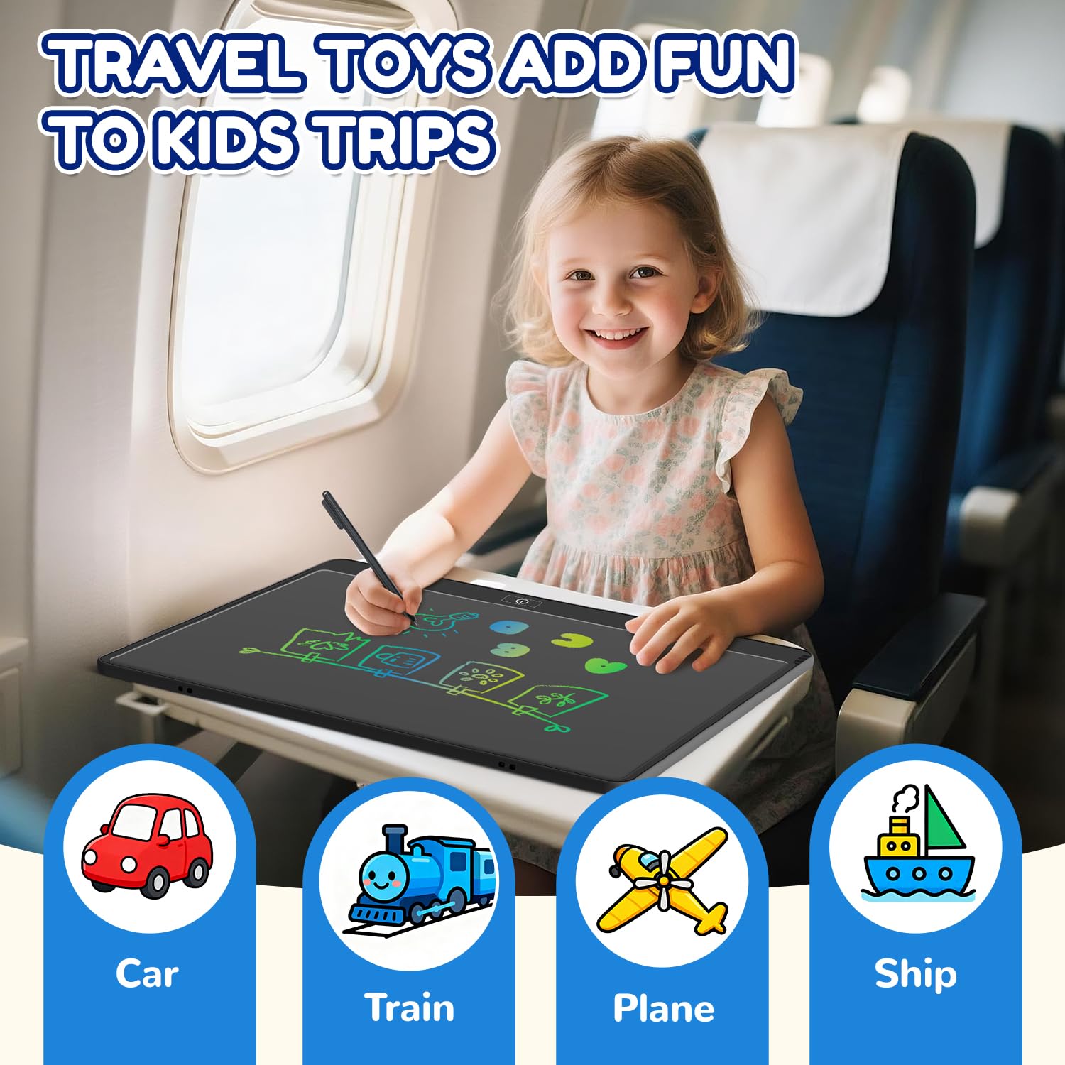 Kinayue durable ABS shell protects tablet during play.