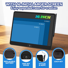 Kinayue stylus with anti-lost design for tidy doodling.
