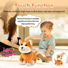 Kindenwinn corgi puppy music mode and dancing for lively playtime