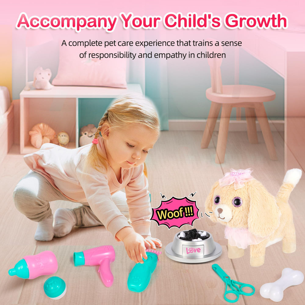 Kindenwinn puppy toy music mode makes it dance to tunes