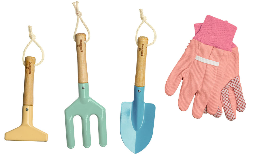 Kinderific watering can helps kids water plants with gentle control.