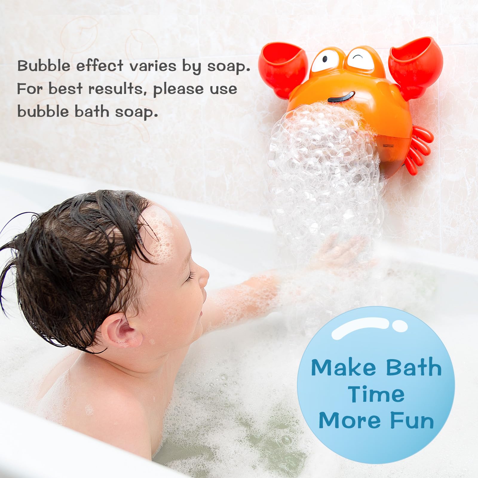 KINDIARY crab bath bubble maker filling cup for bubble mix