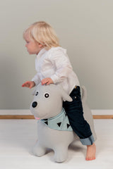 Kindsgut Bouncy Animal Hopper Dog folded for compact storage