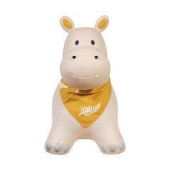 Kindsgut Bouncy Hippo indoors use on flat floor.