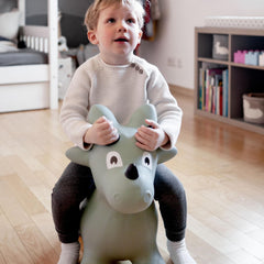 Kindsgut Dino Hopper easy-grip handles help kids bounce safely