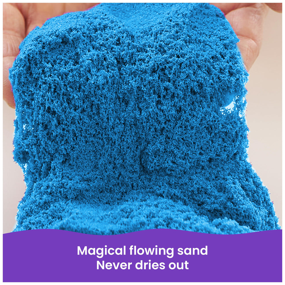Bright sand colors help kids mix, sculpt, and build vibrant miniature scenes.
