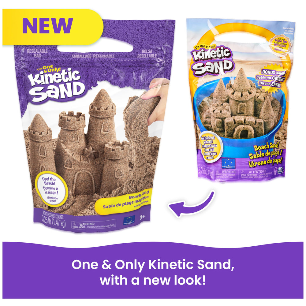 Kinetic Sand in a classroom sensory bin encouraging group play and learning
