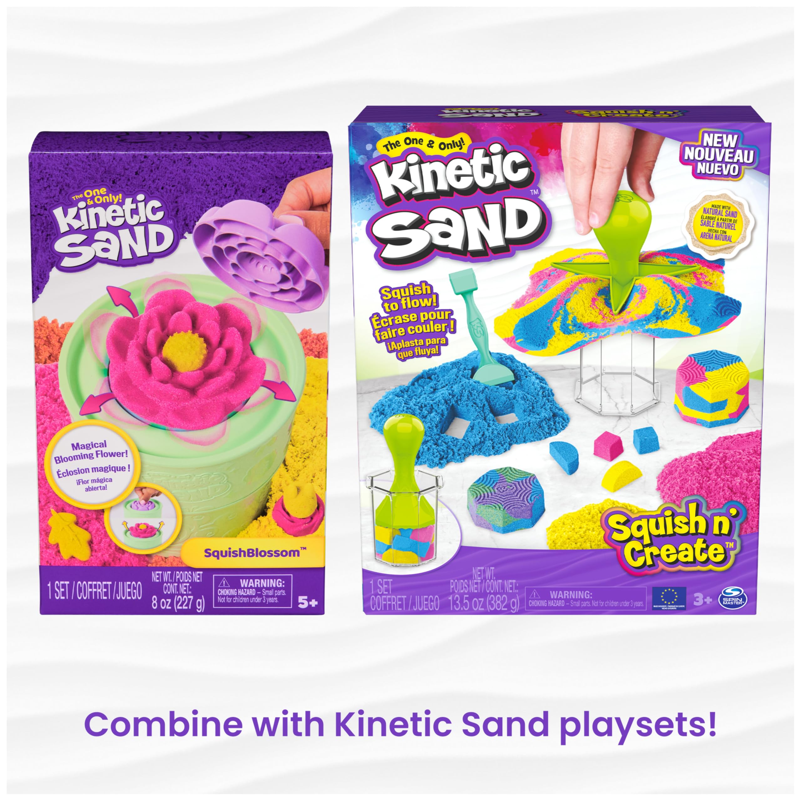 Kinetic Sand in a Montessori-style sensory bin showing classroom suitability