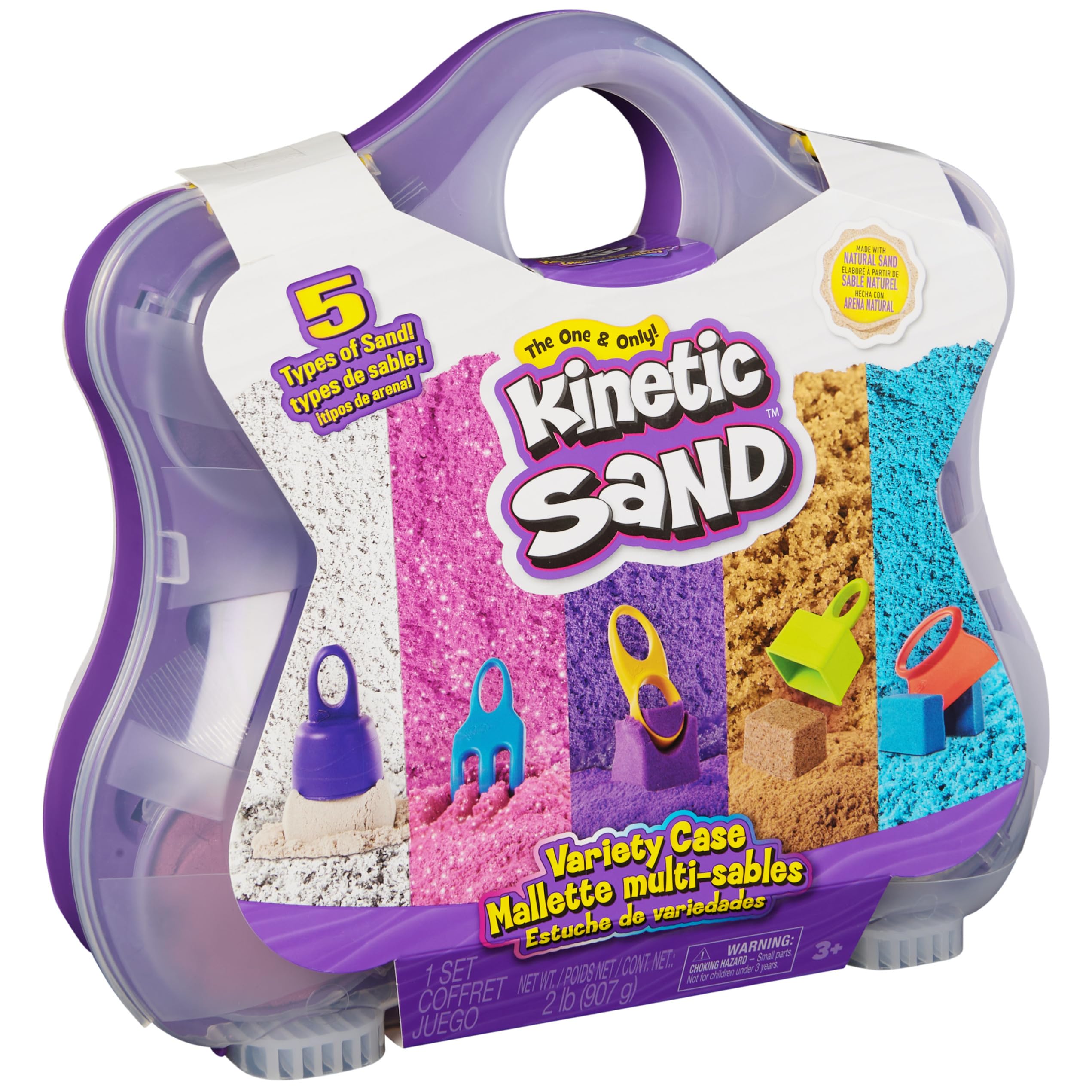 Kinetic Sand play session with the Variety Case sparks imaginative exploration and fine motor skills.