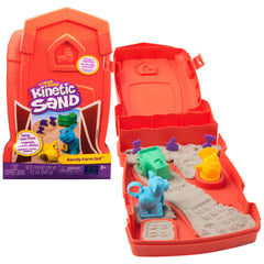 Kinetic Sand front packaging showing farm set contents and benefits
