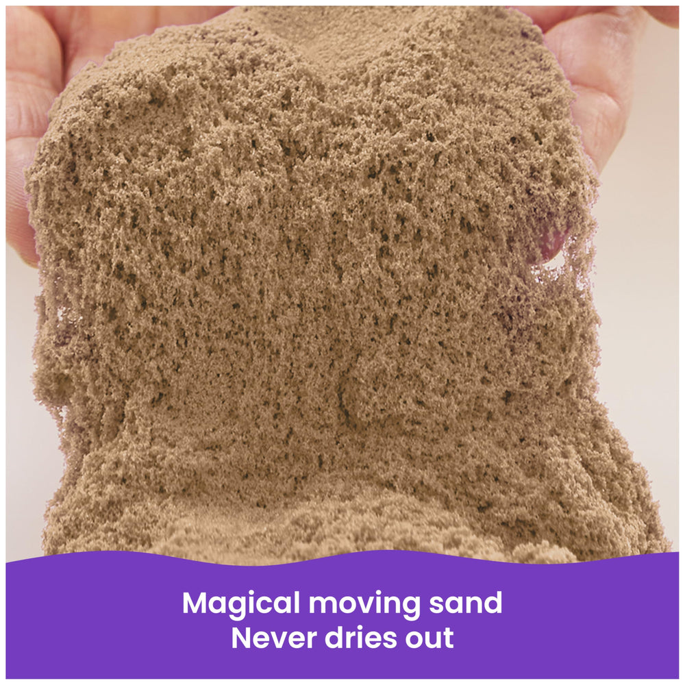Kinetic Sand close-up texture showing natural grains and tactile appeal
