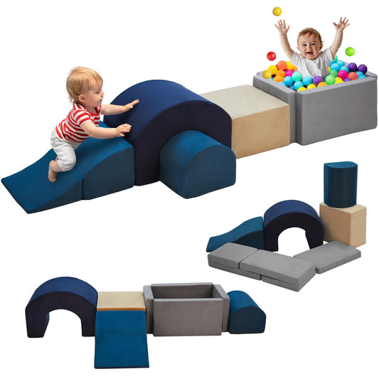 Kinevoli 7 piece blocks set ready for indoor climbing play and exploration