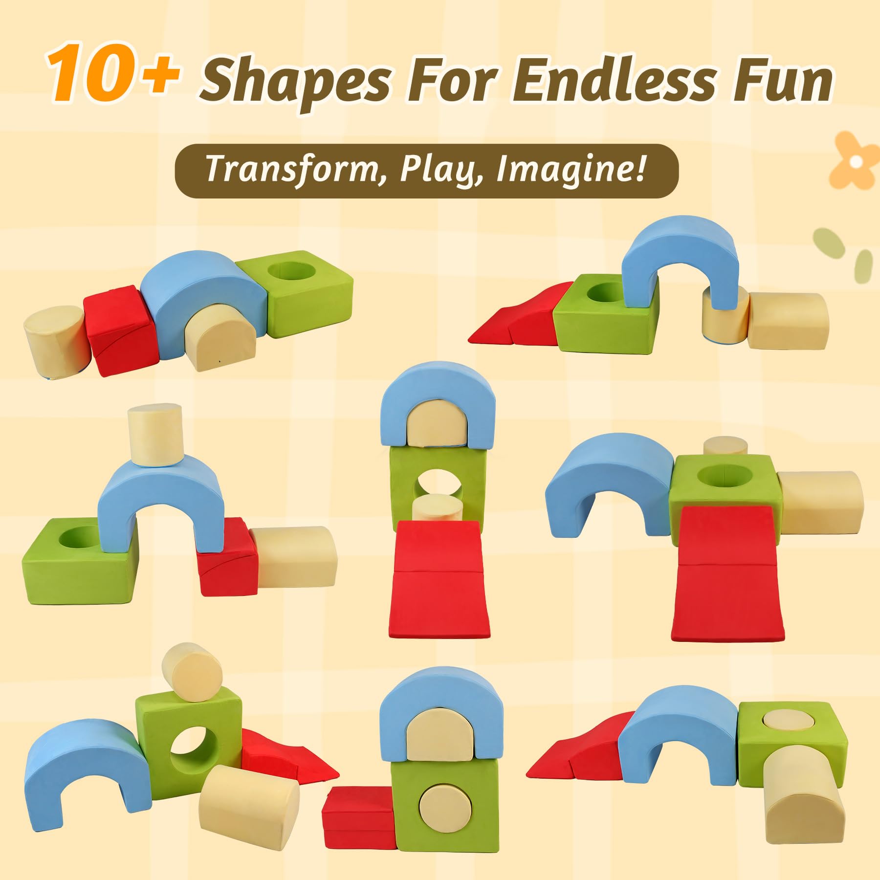 Kinevoli climbing toys foam block crawl route shows gentle, engaging paths for movement