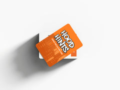 Kinfolk Hood Hints charades cards close-up, showcasing cultural references for engaging learning.