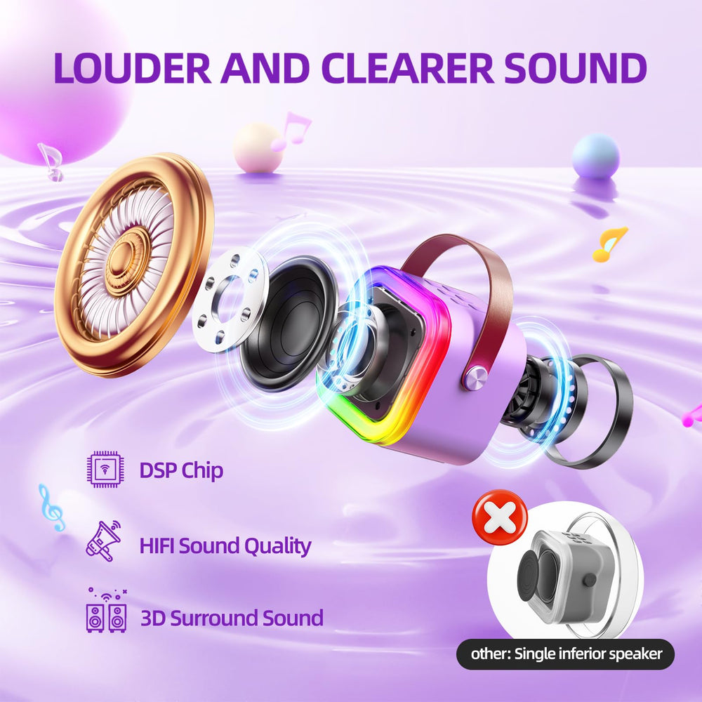 Kinglucky karaoke LED lights create vibrant party vibes for kids.