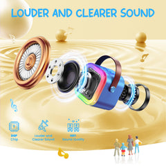 Kinglucky mini karaoke machine showing Bluetooth pairing for seamless streaming