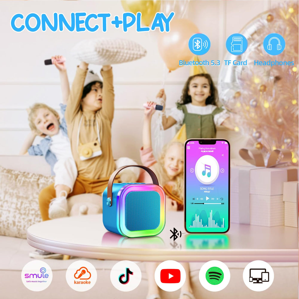 Kinglucky mini karaoke machine as a gift for ages 3 to 12