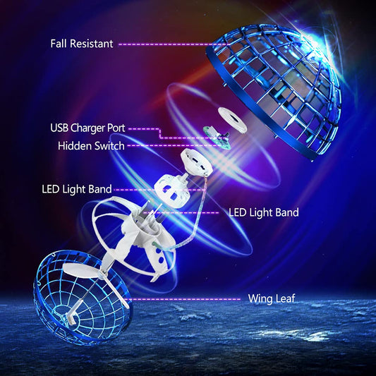 Kingroad Flying Orb Ball 360° rotating feature for dynamic aerial tricks.