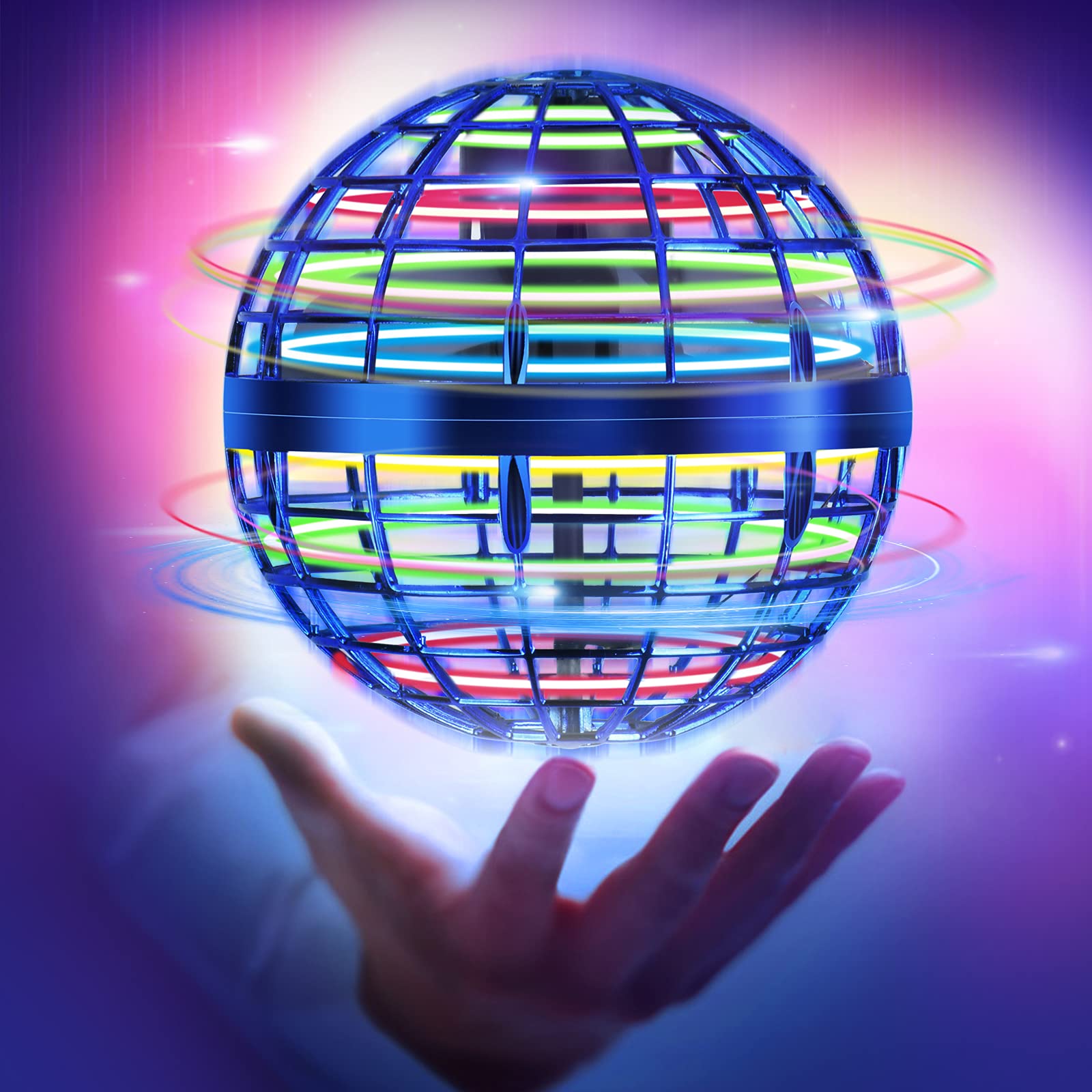 Kingroad Flying Orb Ball LED lights for vibrant night play and easy visibility.