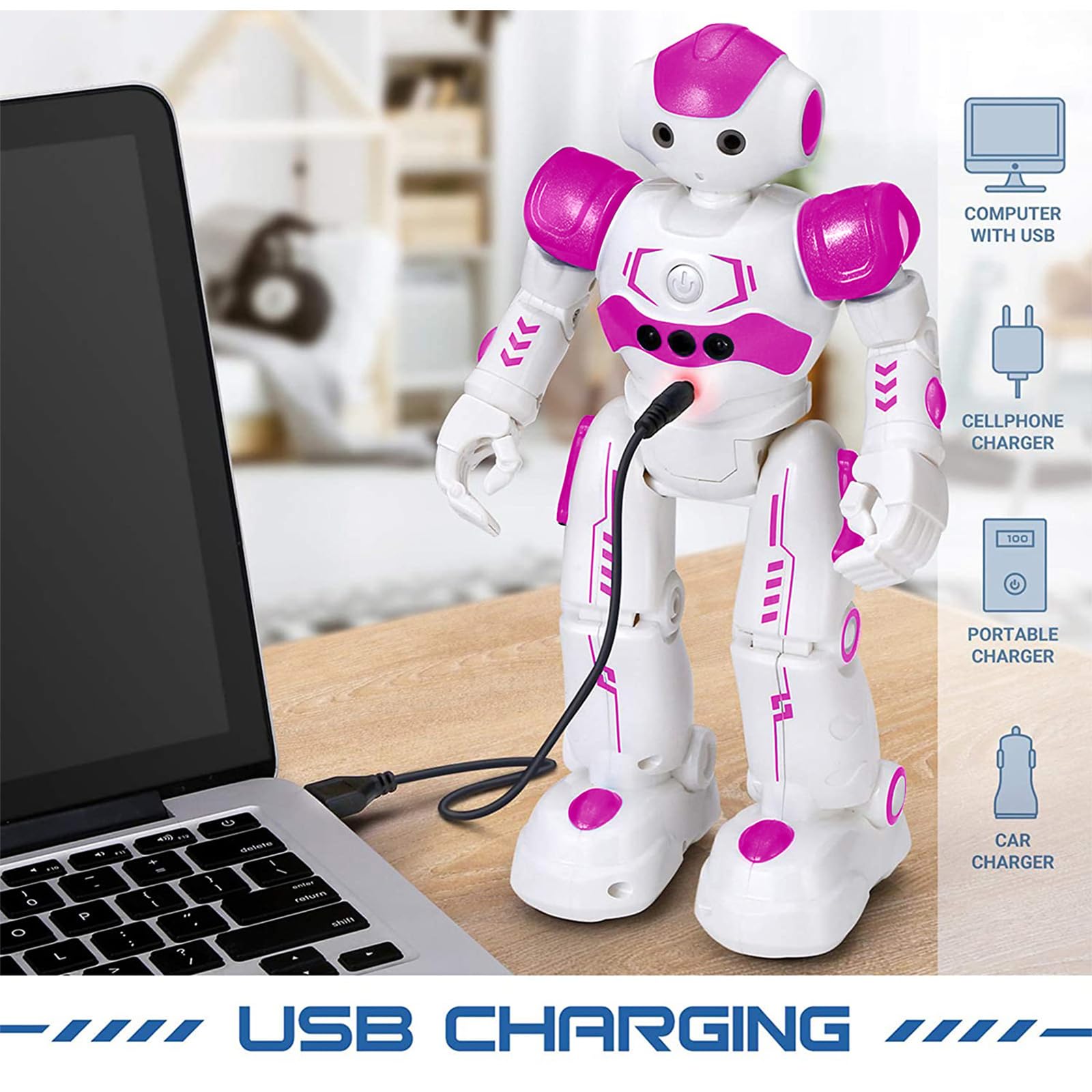 KingsDragon RC robot 50-action programming showcases creative sequencing and control.